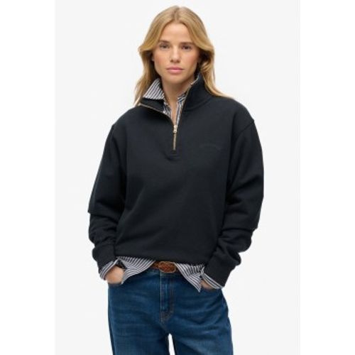 W2012666A Sweat Essential Logo Emb Half Zip (S), Casuel, Coton, Manche longue - Superdry - Modalova