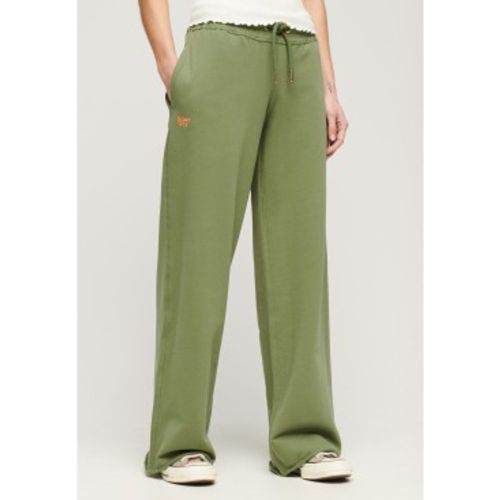 W7011026A Pantalon droit avec logo Essential (XS), Casuel, Vert, Coton - Superdry - Modalova