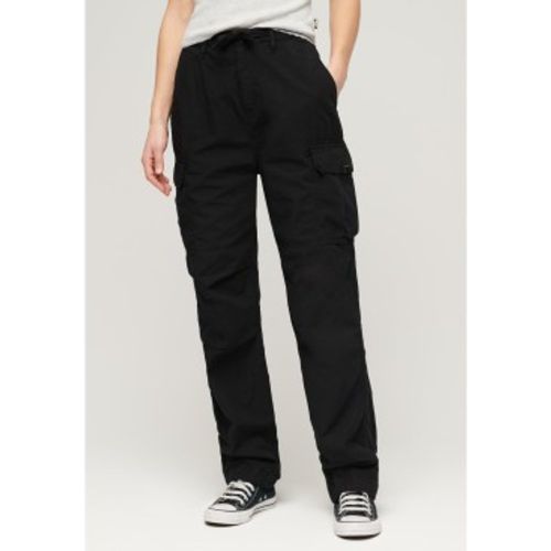 W7011070A Pantalon cargo à taille basse For (30/32), Noir, Casuel, Coton - Superdry - Modalova