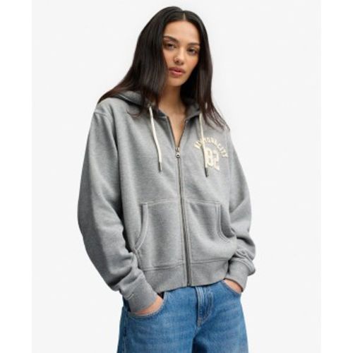 W2012712A Sweat à capuche et fermeture éclair Relaxed Crop (XL), Casuel, Coton - Superdry - Modalova