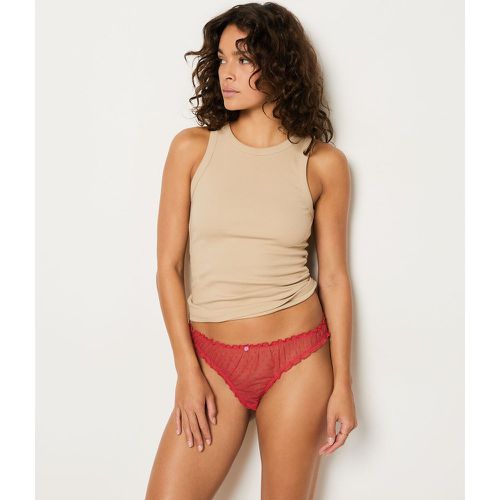 Tanga imprimé détails dentelle - Lena - XS - Etam - Modalova