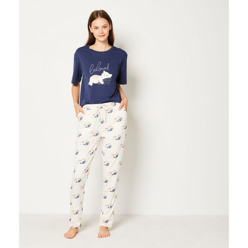 Pantalon de pyjama motifs chats - Lovy - XS - Etam - Modalova