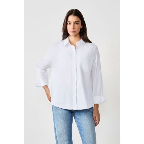 Chemise manches longues en popeline - Eleanor - XS - Etam - Modalova