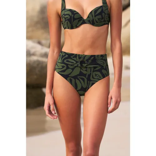 Culotte bikini taille haute bas de maillot à motif - Pipa - 36 - Etam - Modalova