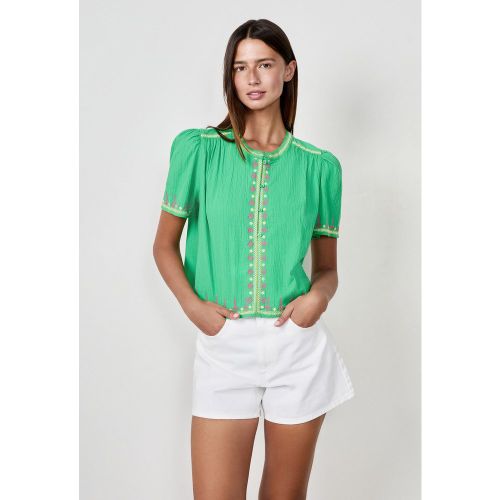Blouse en coton brodée - Teodora Brod - XS - Etam - Modalova