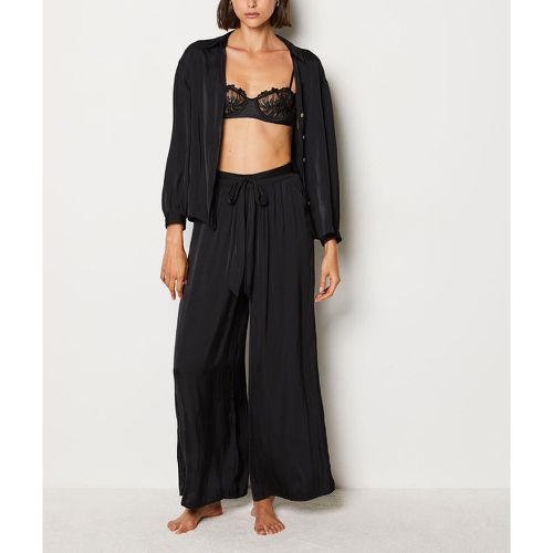 Pantalon de pyjama satiné coupe large - Sato - S - Etam - Modalova