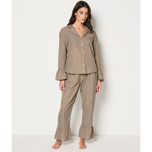 Pantalon de pyjama imprimé dorée 7/8 ème - Louana - M - Etam - Modalova