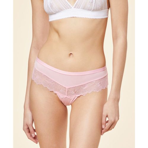Tanga en microfibre et dentelle - Rosa - XS - - Etam - Modalova