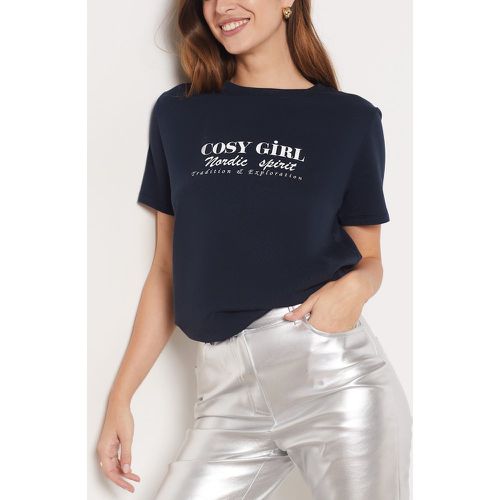 T-shirt 'cosy girl' en coton - Raven - XS - - Etam - Modalova