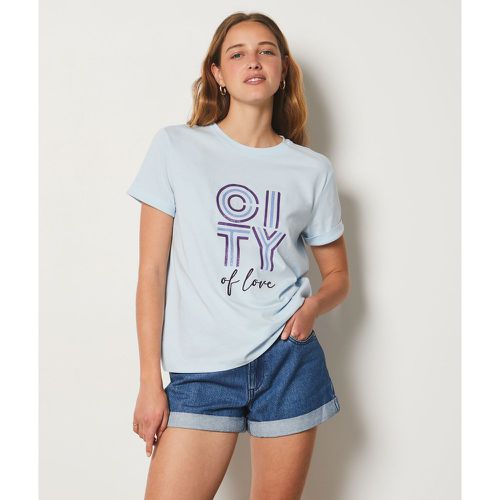 T-shirt manches courtes imprimé 'city of love' - Fanette - XS - Etam - Modalova