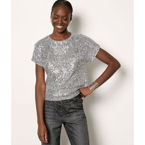 T-shirt manches courtes à sequins - Fegha - XS - Etam - Modalova