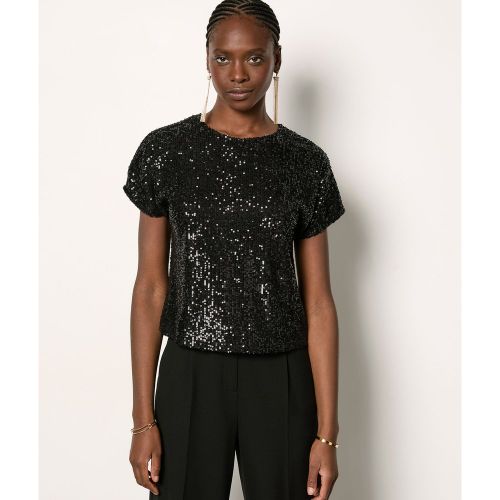 T-shirt manches courtes à sequins - Fegha - XS - Etam - Modalova