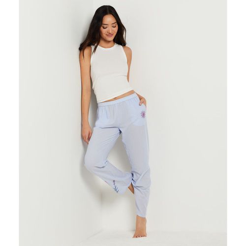 Pantalon de pyjama brodé en coton - Beline - XS - Etam - Modalova