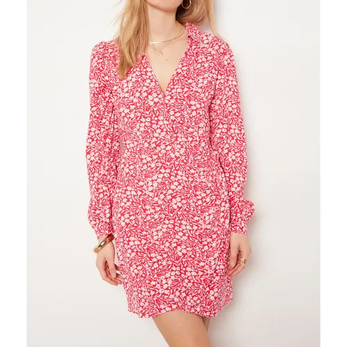 Robe courte fleurie manches longues - Toco - XS - Etam - Modalova