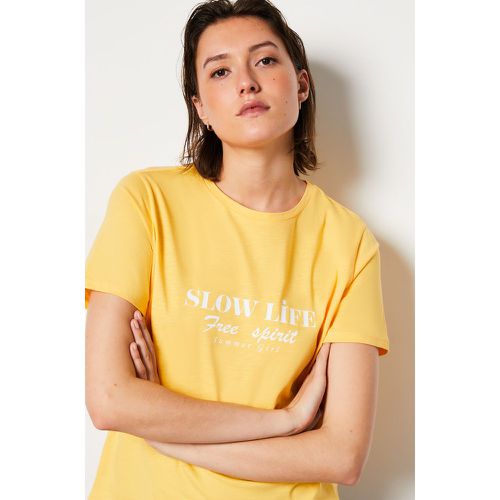 T-shirt manches courtes 'slow life' - Ravena - XS - - Etam - Modalova