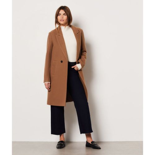 Manteau long boutonné avec laine - Victoire - 34 - Etam - Modalova