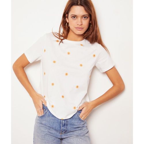T-shirt fleuri en coton - Todia - XS - - Etam - Modalova