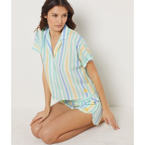 Chemise de pyjama manches courtes à rayures - Giovanna - L - - Etam - Modalova