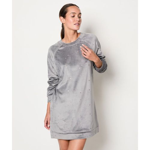 Chemise de nuit polaire motif étoiles - Mikal - S - Etam - Modalova