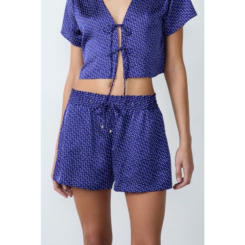 Short de pyjama satiné imprimé - Tioko - XS - Etam - Modalova