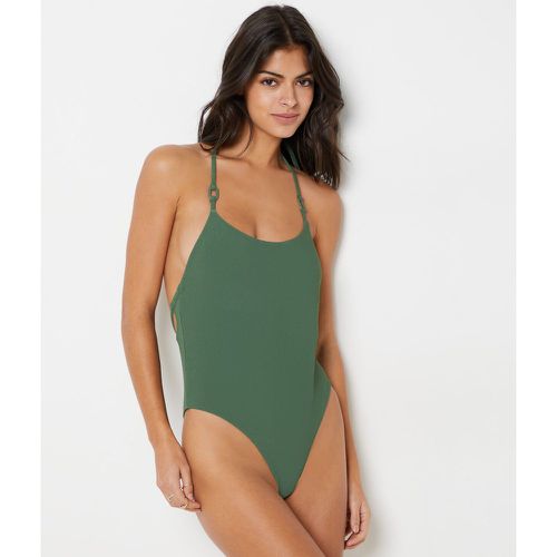 Maillot de bain 1 pièce dos nu détails anneaux - Waimea - 38 - Etam - Modalova