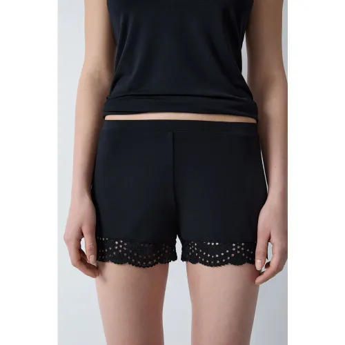 Short de pyjama en modal détails dentelle - Josephine - XS - Etam - Modalova