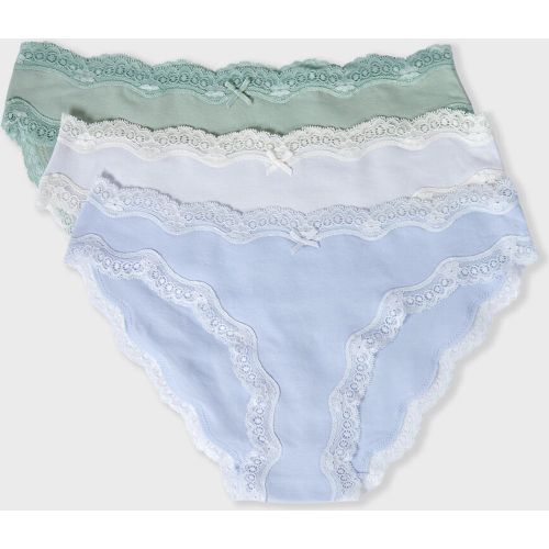 Lot de 3 culotte en coton et dentelle - Jimma - S - Etam - Modalova