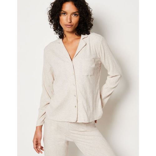 Chemise de pyjama en maille côtelée richelieu - Coly - XS - Etam - Modalova