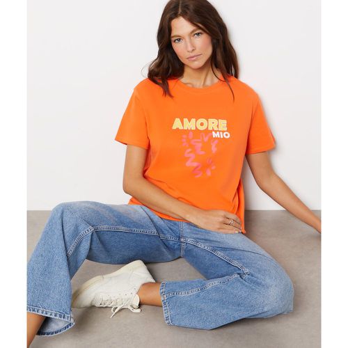 T-shirt imprimé 'amor mio' en coton - Armel - XS - - Etam - Modalova