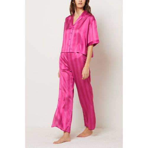 Pantalon de pyjama satiné à rayures  - Reiga - XS - - Etam - Modalova