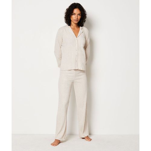 Pantalon de pyjama en coton droit côtelé - Coly - XS - Etam - Modalova