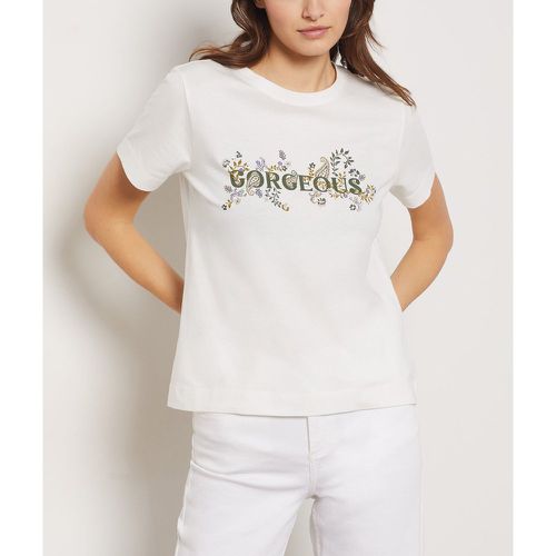 T-shirt en coton à manches courtes imprimé 'gorgeous' - Silla - XS - - Etam - Modalova