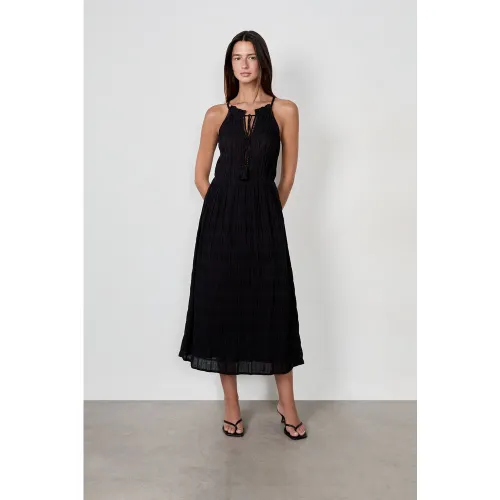 Robe longue brodée - Tashou Brod - XS - Etam - Modalova