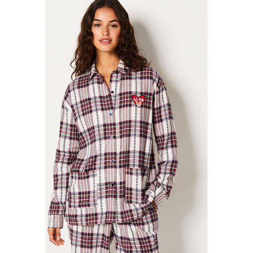 Chemise de pyjama en coton à carreaux - Grino - XS - Etam - Modalova