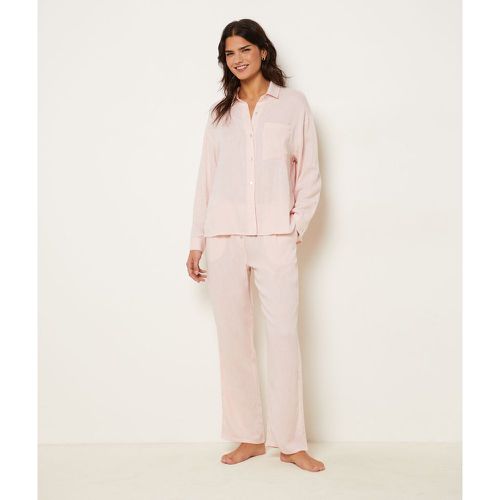 Pantalon de pyjama en lin mélangé - Justine - XS - - Etam - Modalova