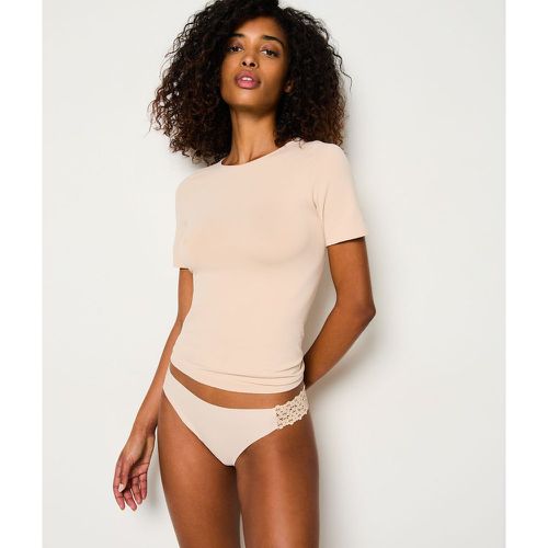 Culotte en microfibre et dentelle - Wish - XS - Etam - Modalova