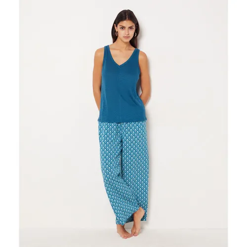 Pantalon de pyjama imprimé coupe large  - Olly - XS - Etam - Modalova