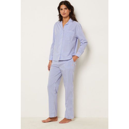 Pantalon de pyjama rayé en coton avec poches - Cleeo - L - - Etam - Modalova