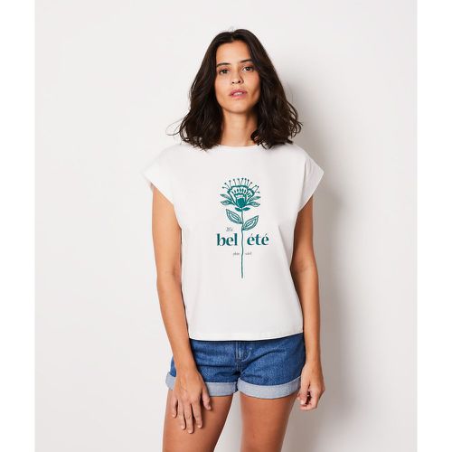 T-shirt manches courtes 'bel été' en coton - Flora - XS - - Etam - Modalova