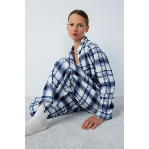 Pantalon de pyjama en coton à carreaux - Frozen - XL - Etam - Modalova