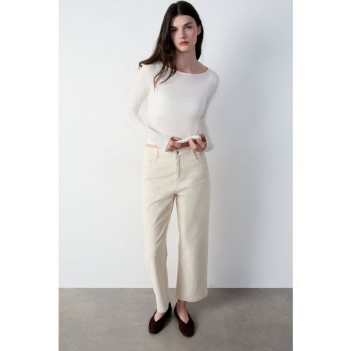 Pantalon velours en coton coupe large - Letizia - 34 - Etam - Modalova