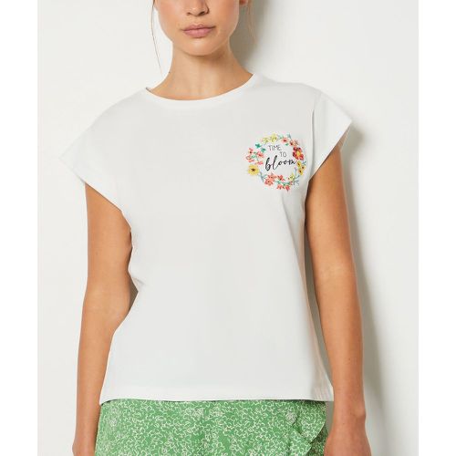 T-shirt imprimé 'time to bloom' en coton - Fulli - XS - - Etam - Modalova
