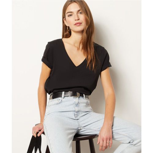 T-shirt col v 100% coton - Maggie - XS - - Etam - Modalova