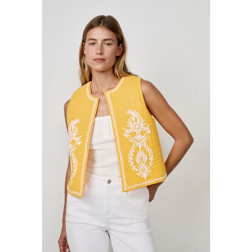 Gilet sans manches brodé - Teresa Brod - XS - Etam - Modalova