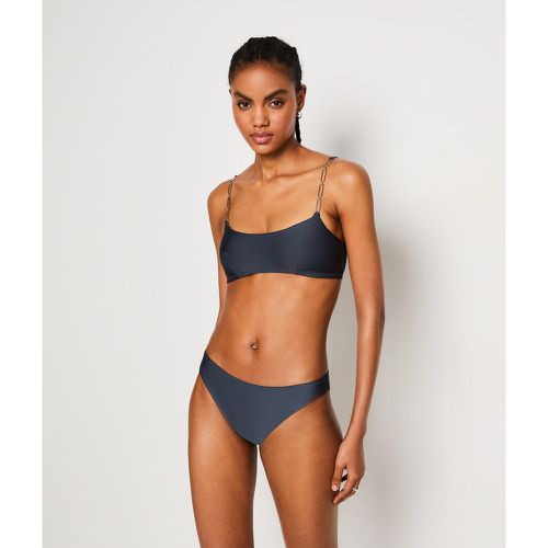 Culotte bikini bas de maillot satiné - Strap Swim - 42 - Etam - Modalova