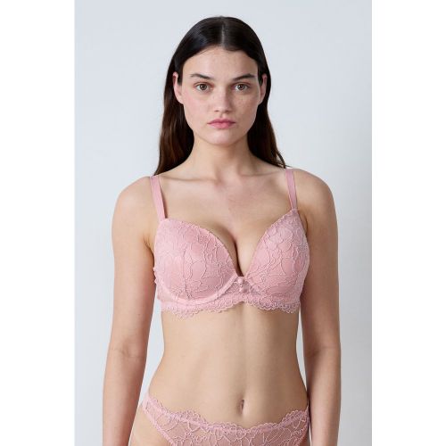 Soutien-gorge n.5 - le coques fines plongeant en dentelle - Coeur - 85D - Etam - Modalova