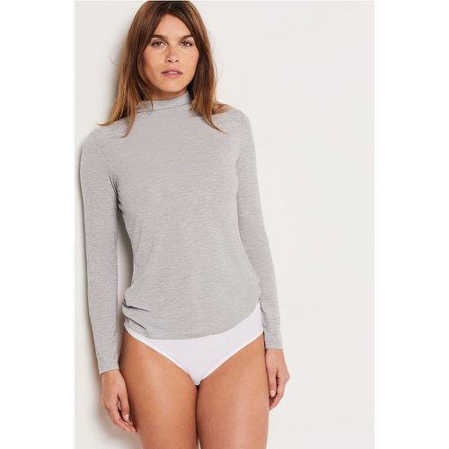 T-shirt col roulé manches longues maille thermique - Warm Me Up - XS - Etam - Modalova