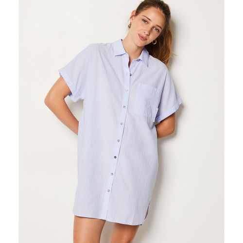 Chemise de nuit rayée en coton - Brook - S - Etam - Modalova