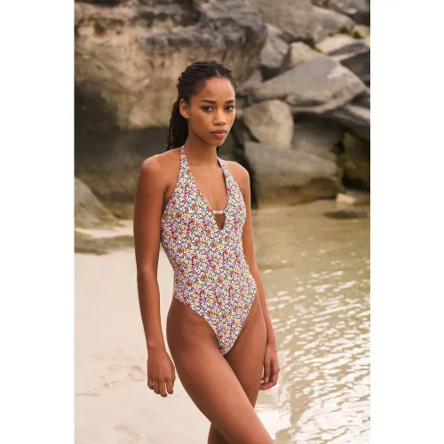 Maillot de bain 1 pièce fleuri - Ventroso - XS - Etam - Modalova