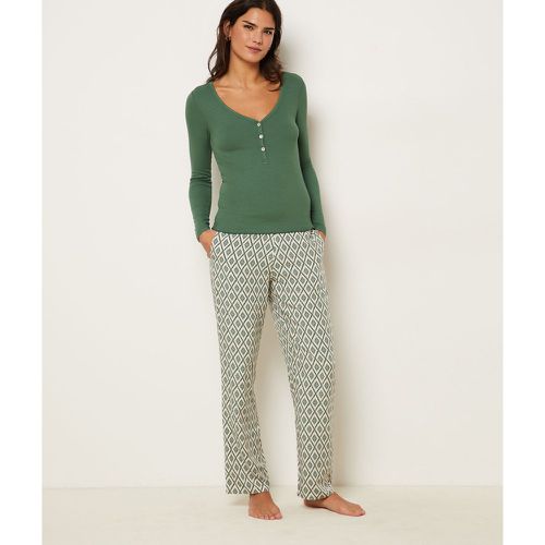 Pantalon de pyjama imprimé coupe droite - Aemi - S - Etam - Modalova